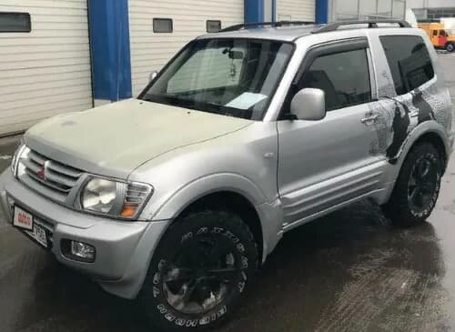 Дефлекторы окон (ветровики) Mitsubishi Pajero III 3d 1999-2006; IV 3d 2006"EuroStandard"(Митсубиши Паджеро) Кобра Тюнинг